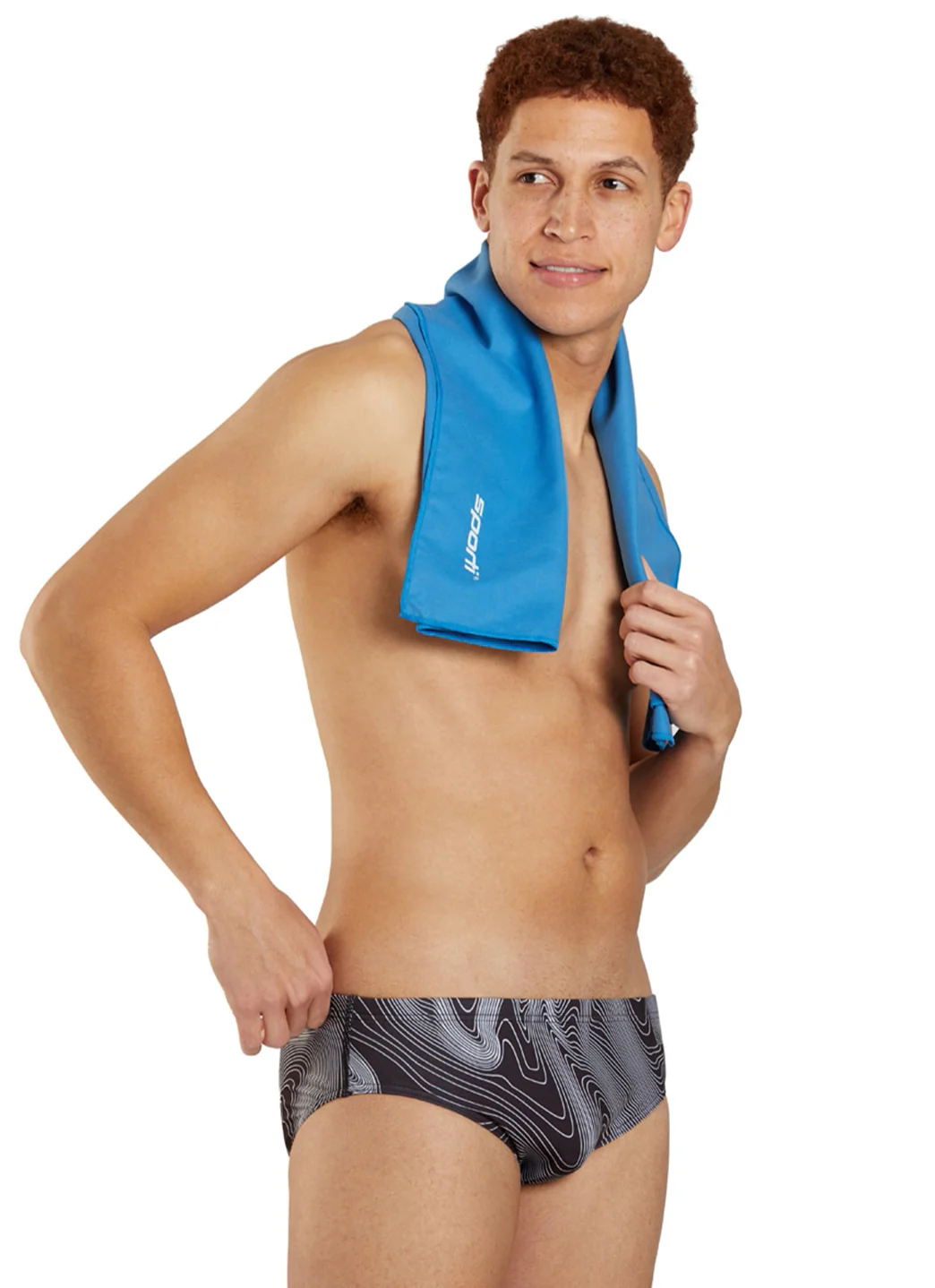 Sporti HydroLast Sonar Waves Brief Swimsuit (22-40) - Image 27
