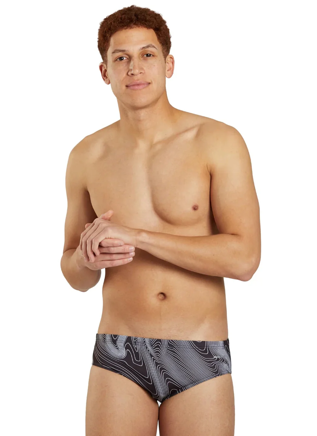 Sporti HydroLast Sonar Waves Brief Swimsuit (22-40) - Image 28