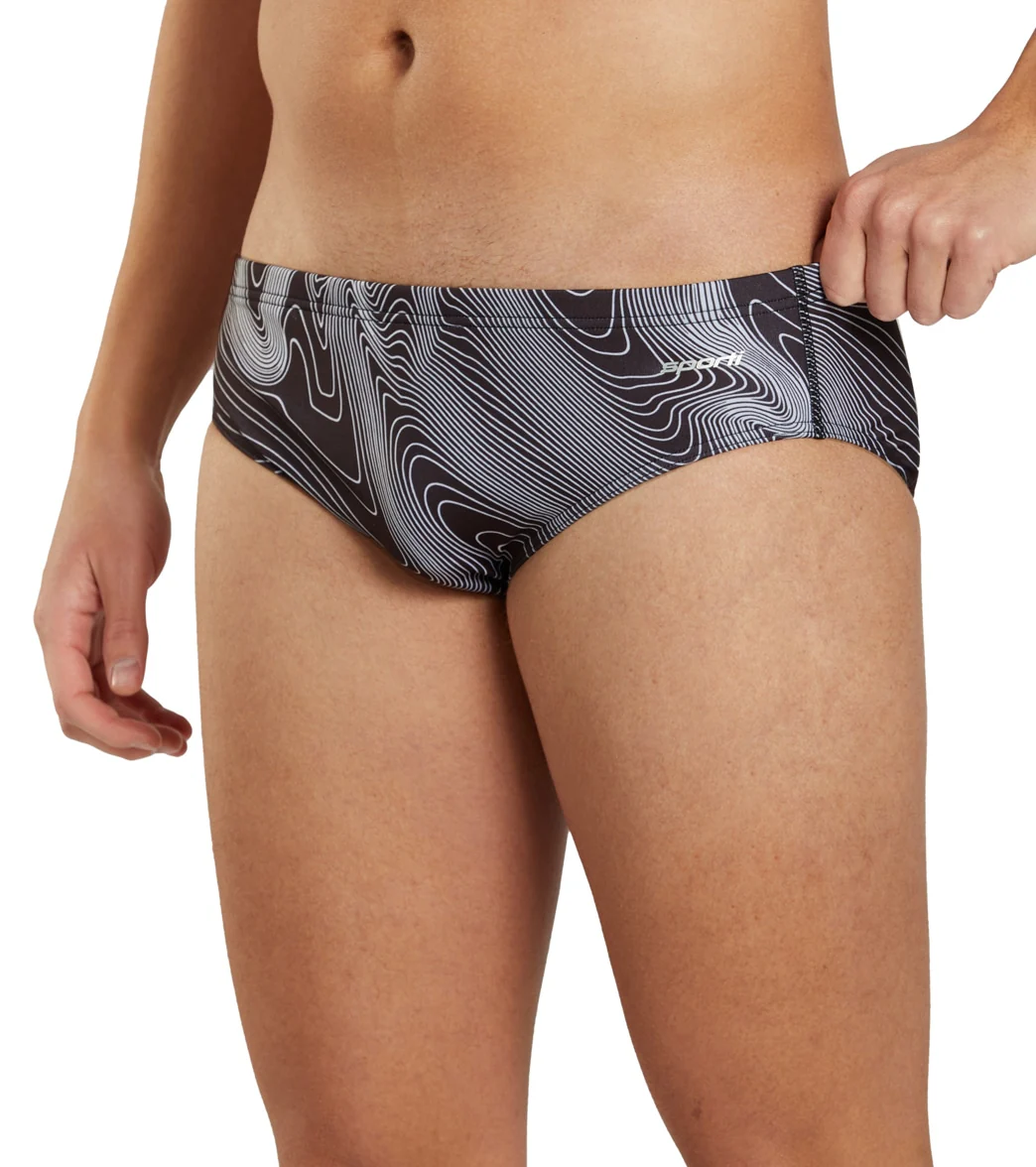 Sporti HydroLast Sonar Waves Brief Swimsuit (22-40) - Image 31