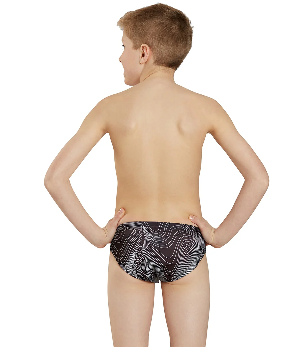 Sporti HydroLast Sonar Waves Brief Swimsuit (22-40) - Image 37