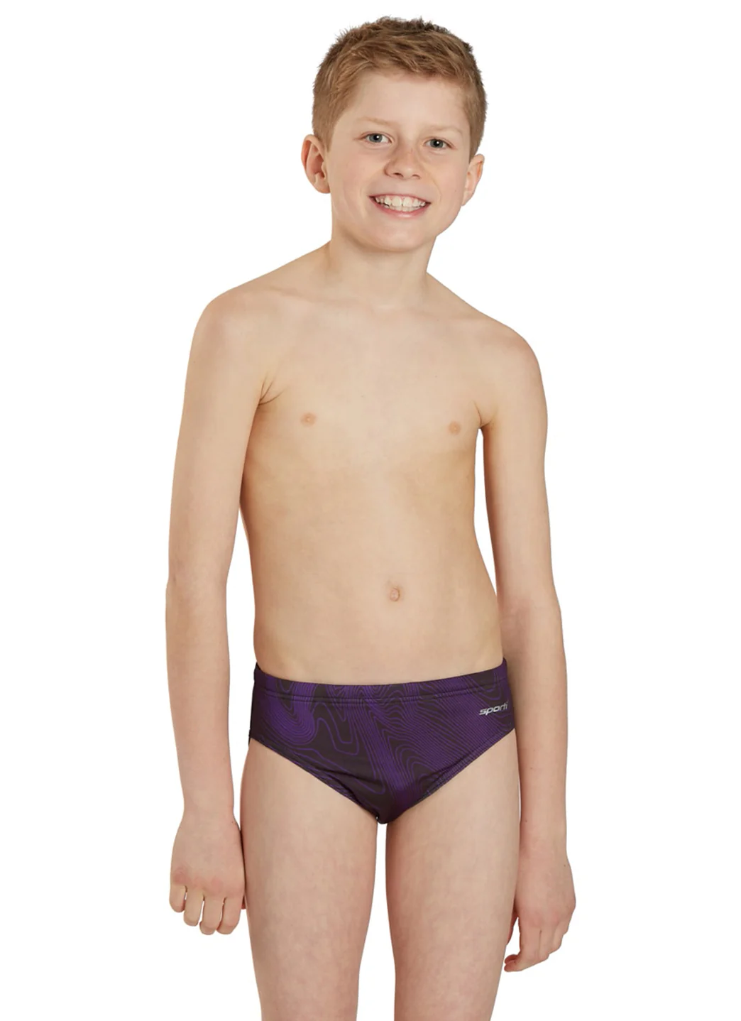 Sporti HydroLast Sonar Waves Brief Swimsuit (22-40) - Image 47
