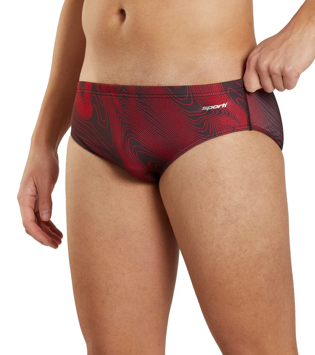 Sporti HydroLast Sonar Waves Brief Swimsuit (22-40) - Image 54