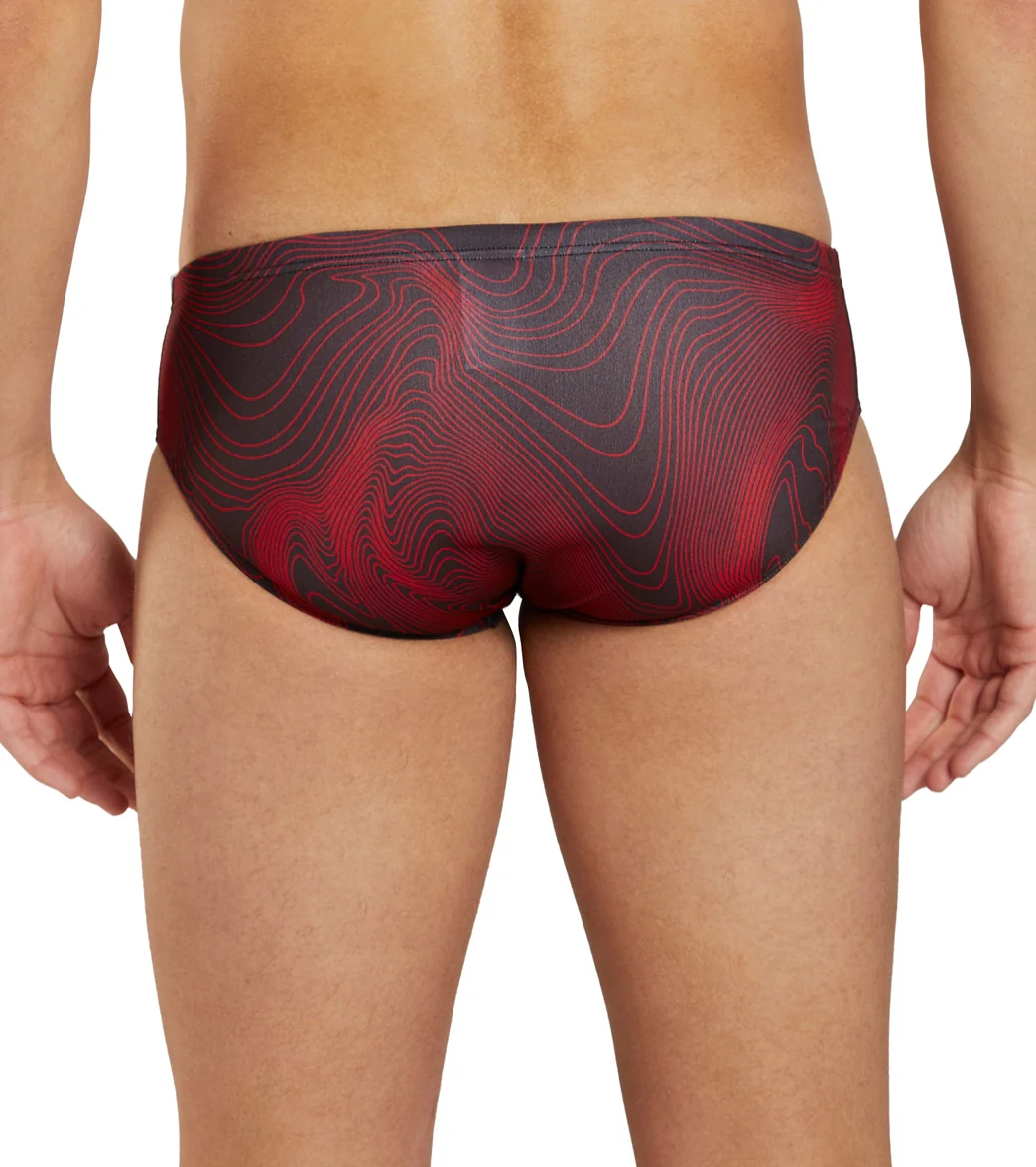 Sporti HydroLast Sonar Waves Brief Swimsuit (22-40) - Image 56