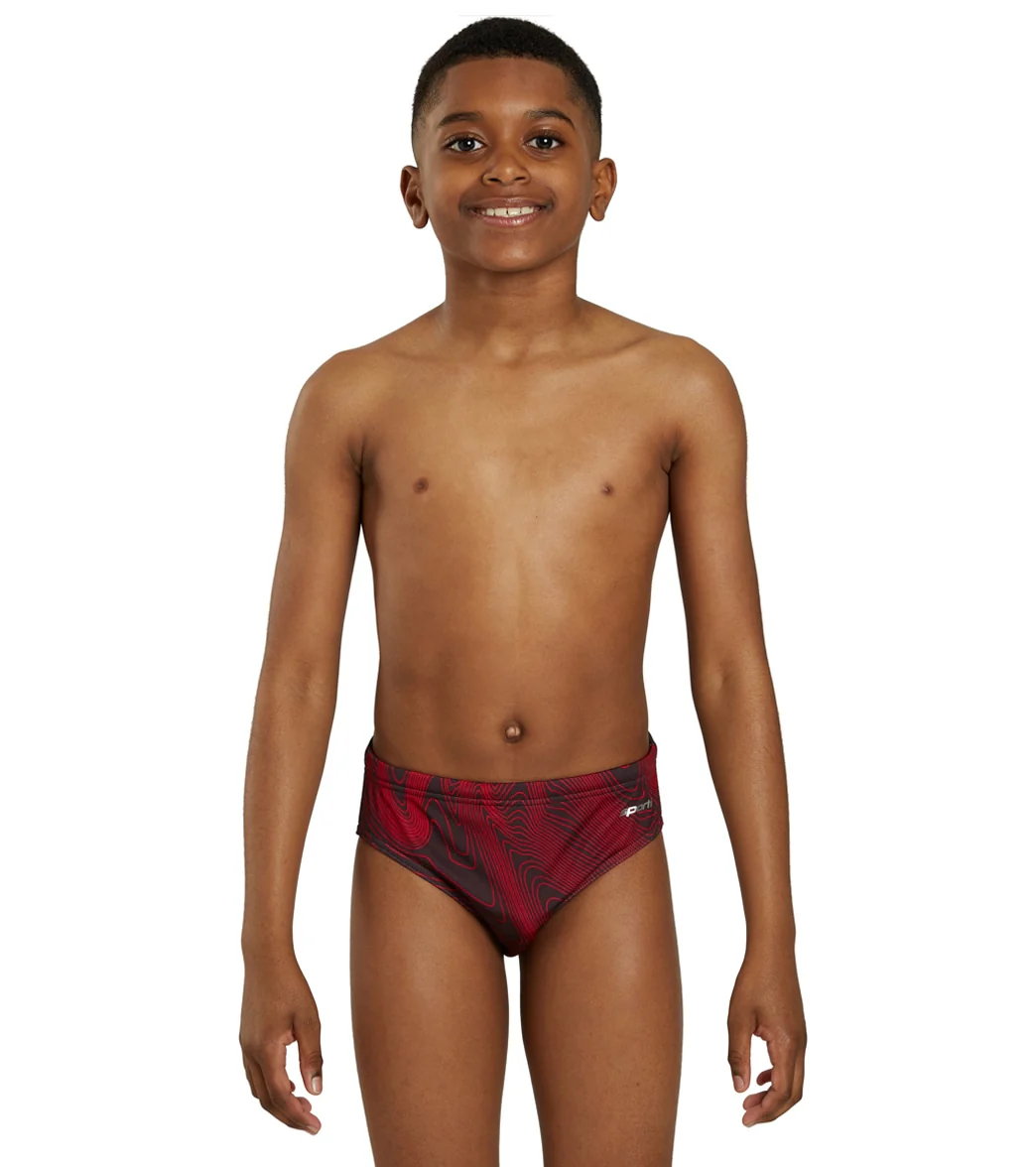 Sporti HydroLast Sonar Waves Brief Swimsuit (22-40) - Image 58
