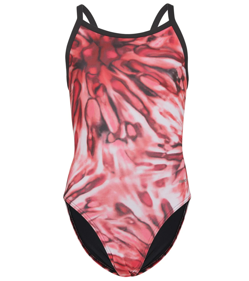 Sporti HydroLast Spacey Thin Strap One Piece Swimsuit Youth (22-28) - Image 12