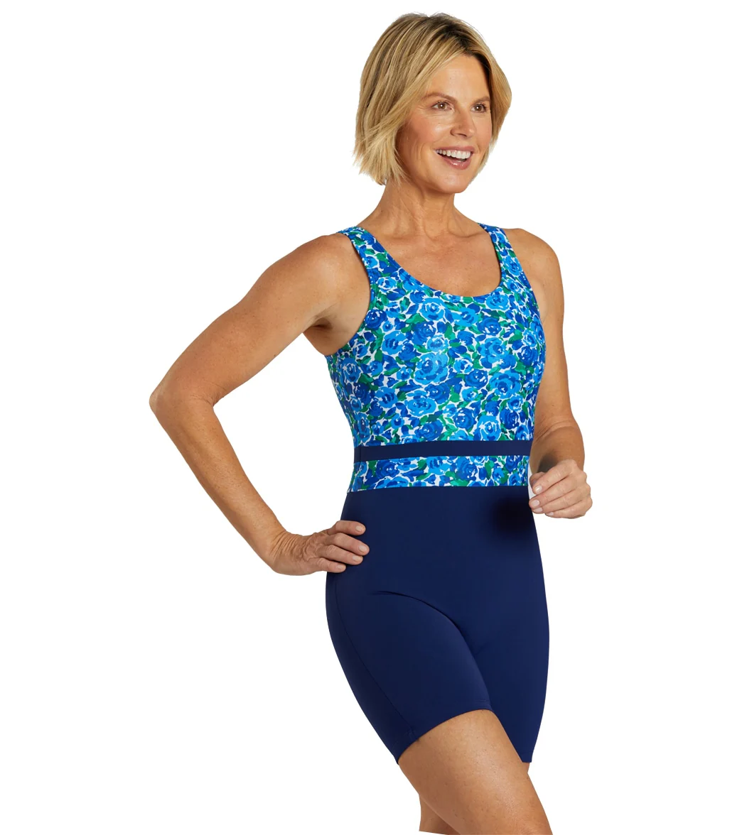 Sporti HydroLast Spring Garden Chlorine Resistant Scoop Back Unitard One Piece Swimsuit - Image 6