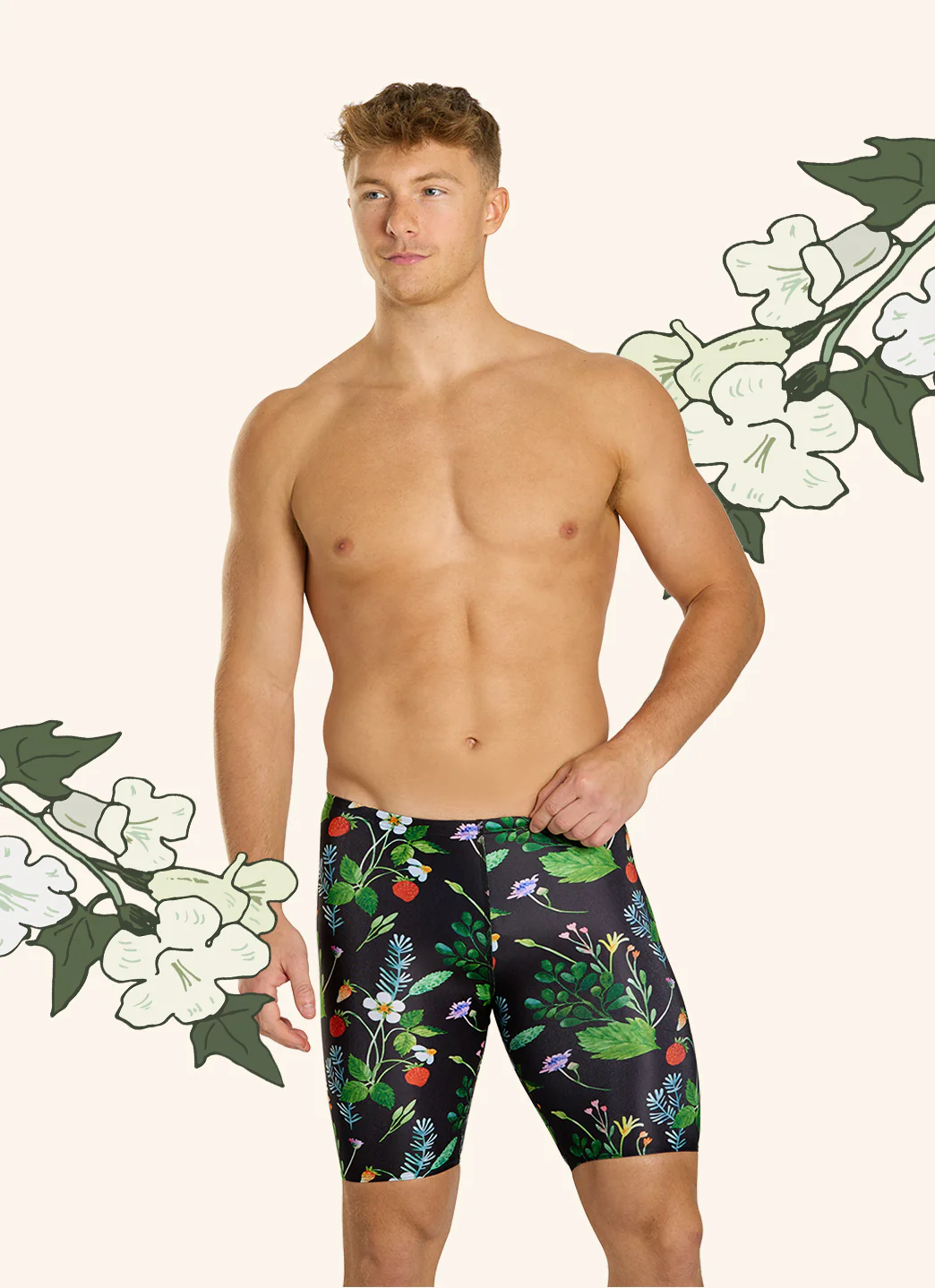 Sporti HydroLast Strawberry Fields Jammer Swimsuit (22-40) - Image 3