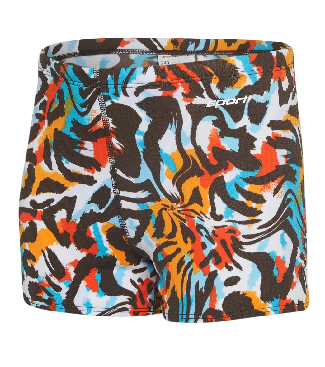 Sporti HydroLast Tiger Mingle Square Leg Swimsuit Youth (22-28) - Image 6