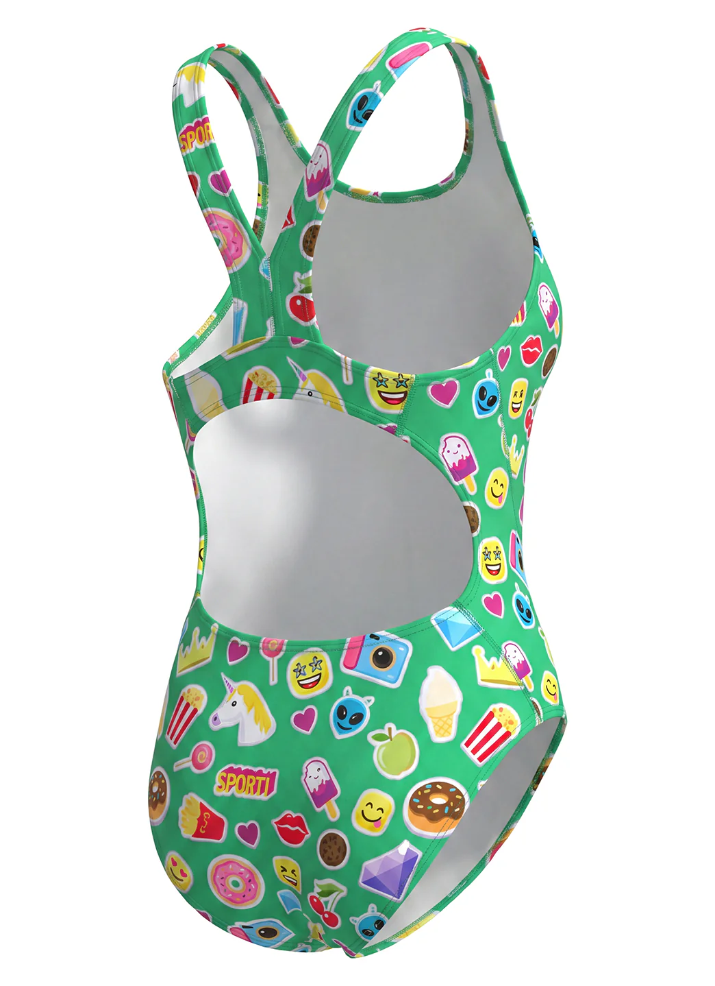 Sporti HydroLux Sticker Squad Wide Strap One Piece Swimsuit (22-44) - Image 9