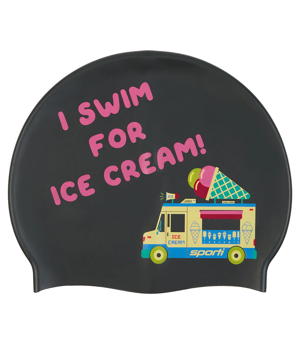 Sporti I-Scream Silicone Swim Cap - Image 8