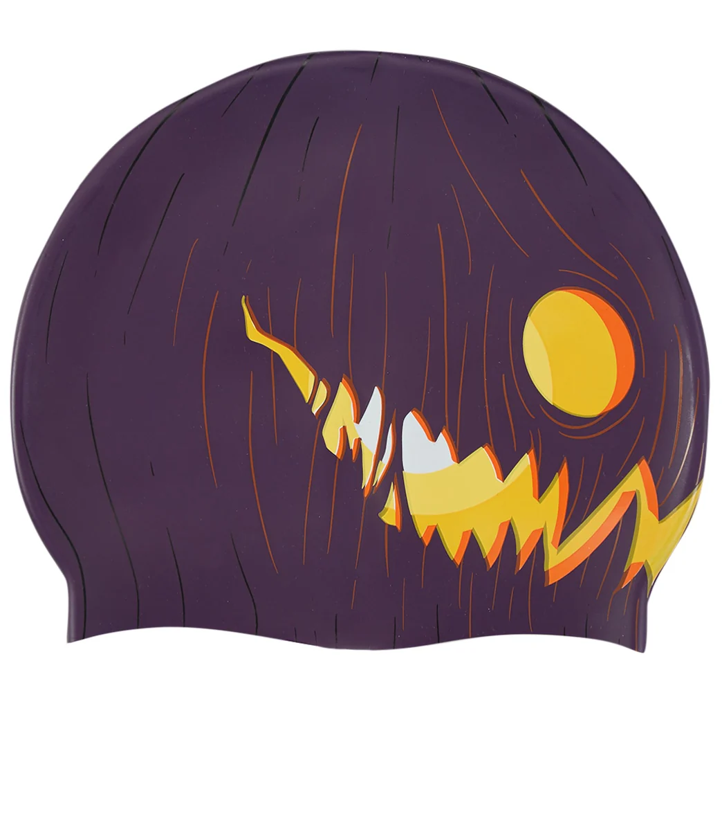 Sporti Jack O' Lantern Silicone Swim Cap - Image 4