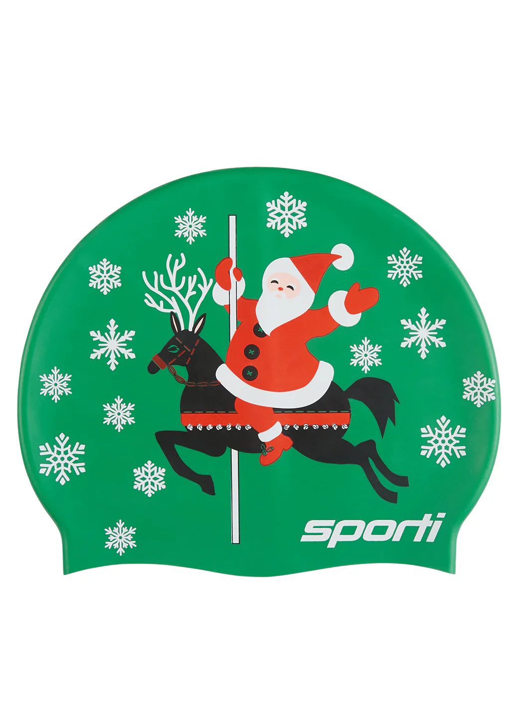 Sporti Jolly Go Round Silicone Swim Cap Jr