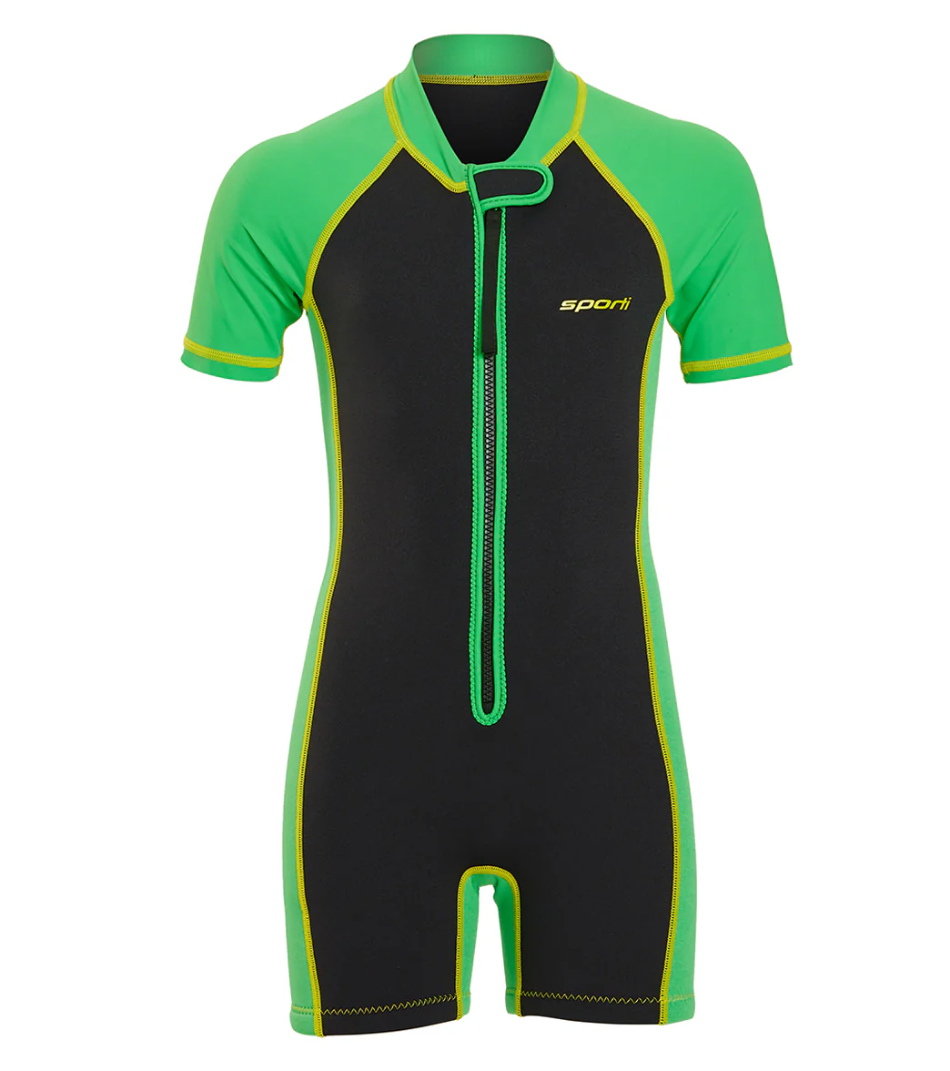 Sporti Kid's UPF 50+ Minnow Short Sleeve Thermal Suit - Image 9