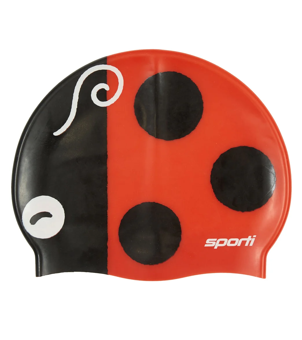 Sporti Ladybug Silicone Swim Cap Jr. - Image 2