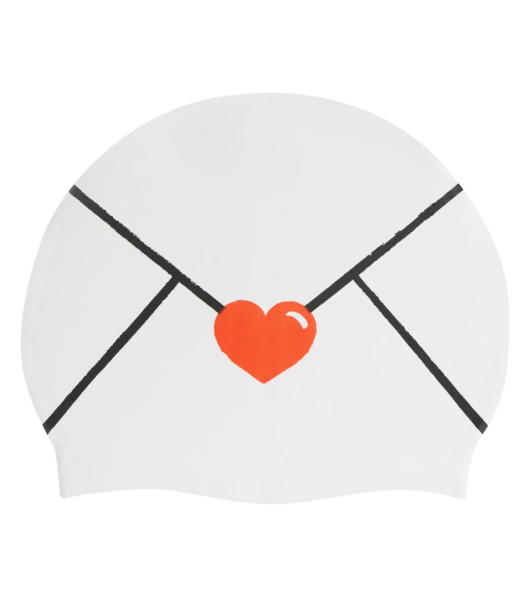 Sporti Limited Edition Love Letter Silicone Swim Cap - Image 4