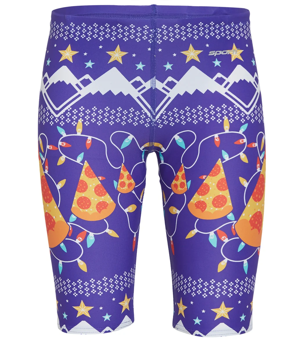 Sporti Limited Edition Ugly Sweater Pizza Tree Jammer Swimsuit Youth (22-28) - Image 2