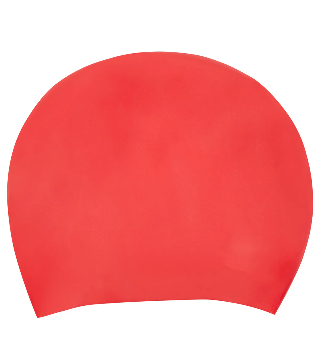 Sporti Long Hair Silicone Swim Cap Set of 2 - Image 5