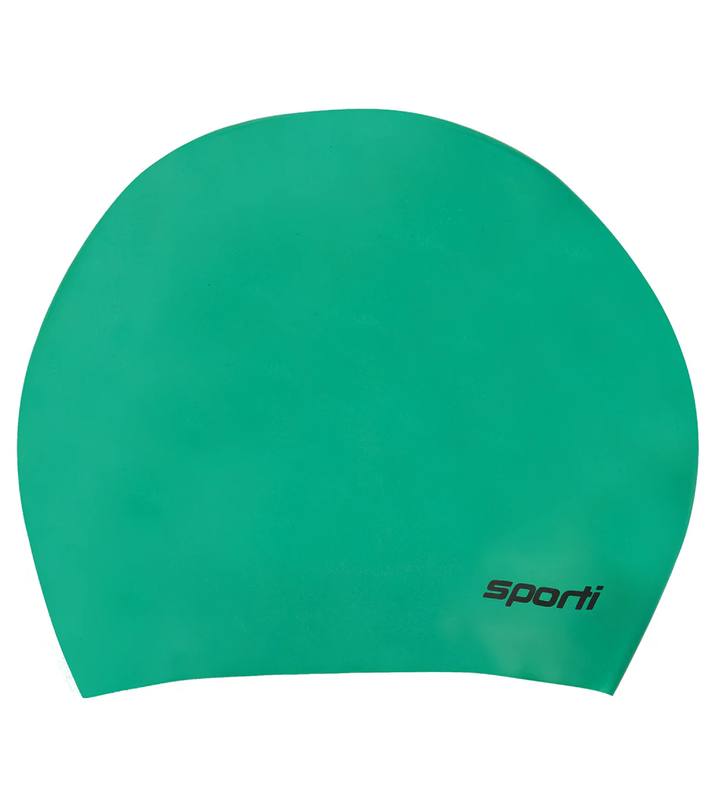 Sporti Long Hair Silicone Swim Cap Set of 2 - Image 6