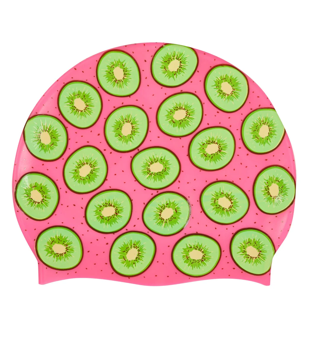 Sporti Love Kiwi Silicone Swim Cap - Image 2
