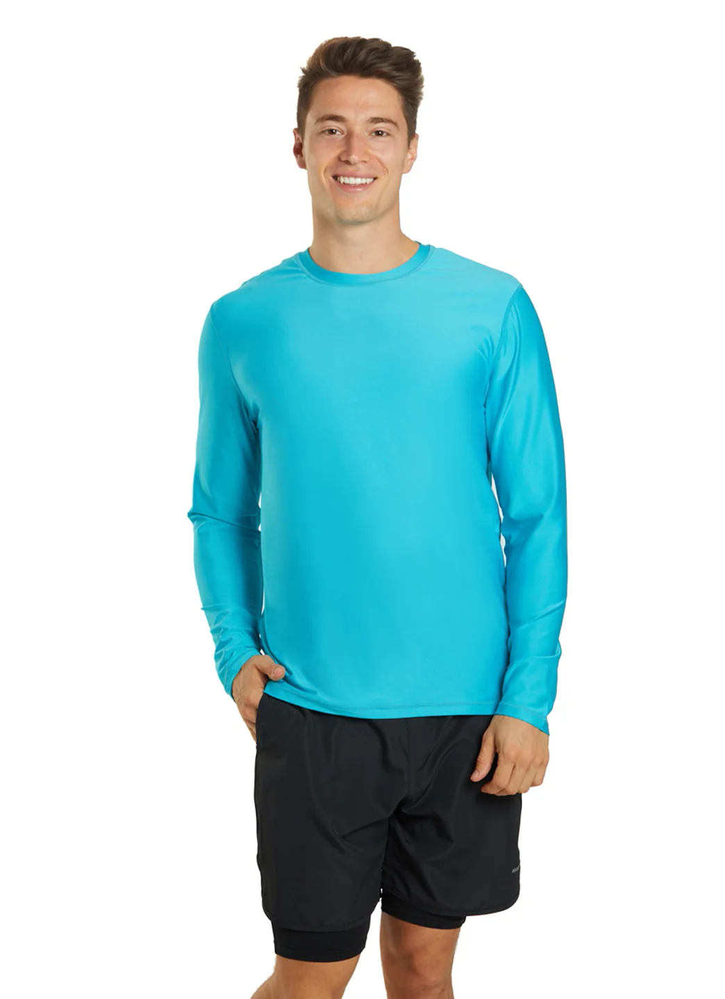 Sporti Men's L/S UPF 50+ Relax Fit II Swim Shirt - Image 9