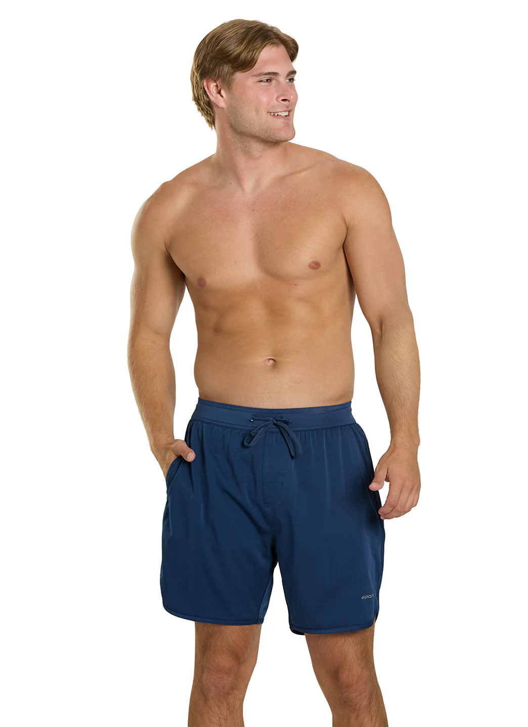 Sporti Men's Stretch Short with Compression Liner - Image 3