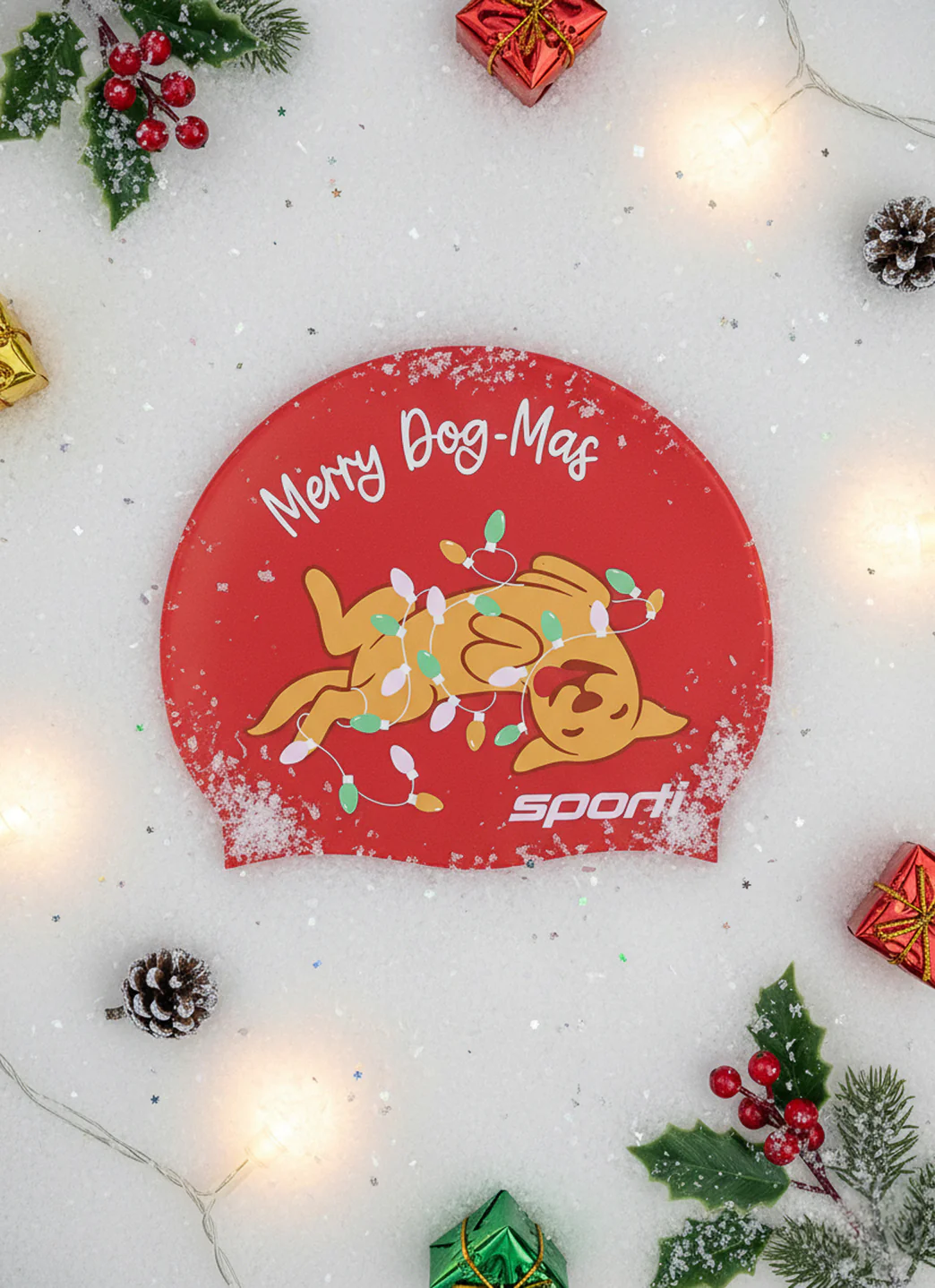 Sporti Merry & Bark Silicone Swim Cap - Image 4