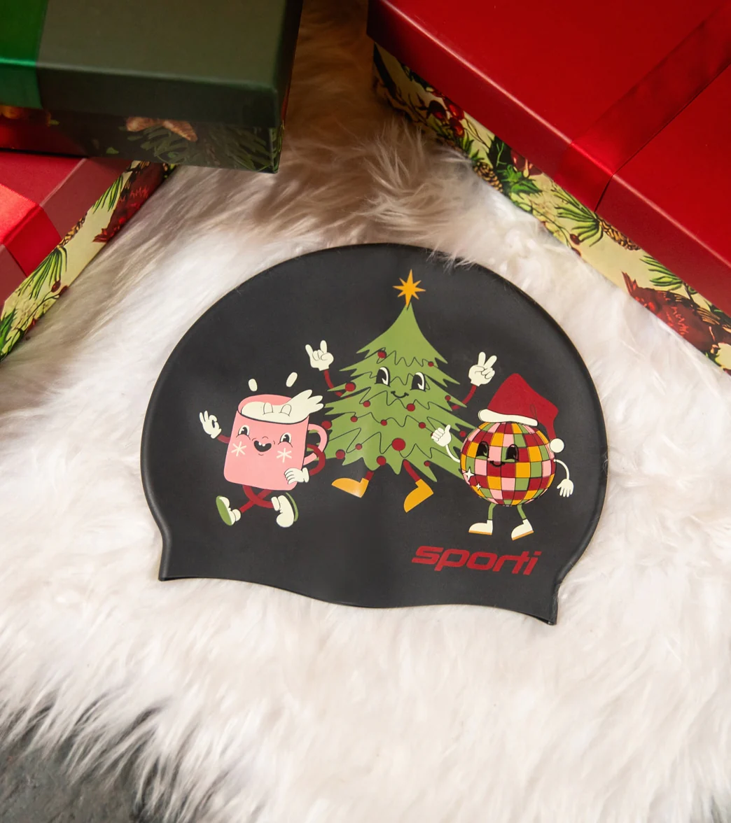 Sporti Merry & Bright Silicone Swim Cap - Image 2