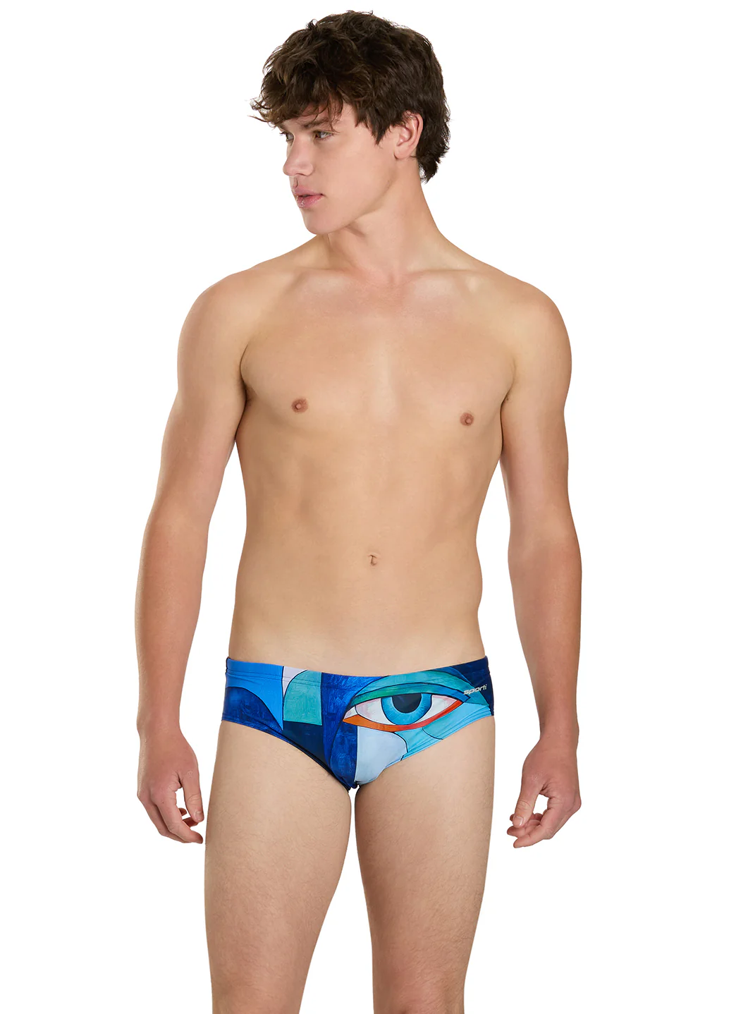 Sporti Mirror Reflection Brief Swimsuit (26-40) - Image 3
