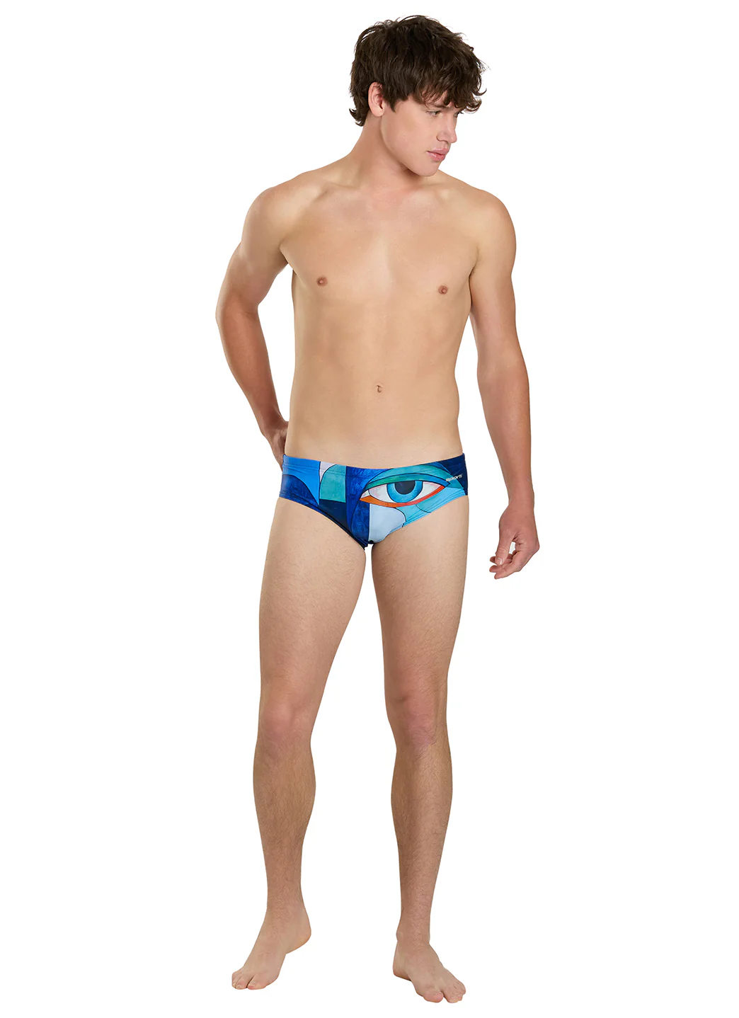Sporti Mirror Reflection Brief Swimsuit (26-40) - Image 6