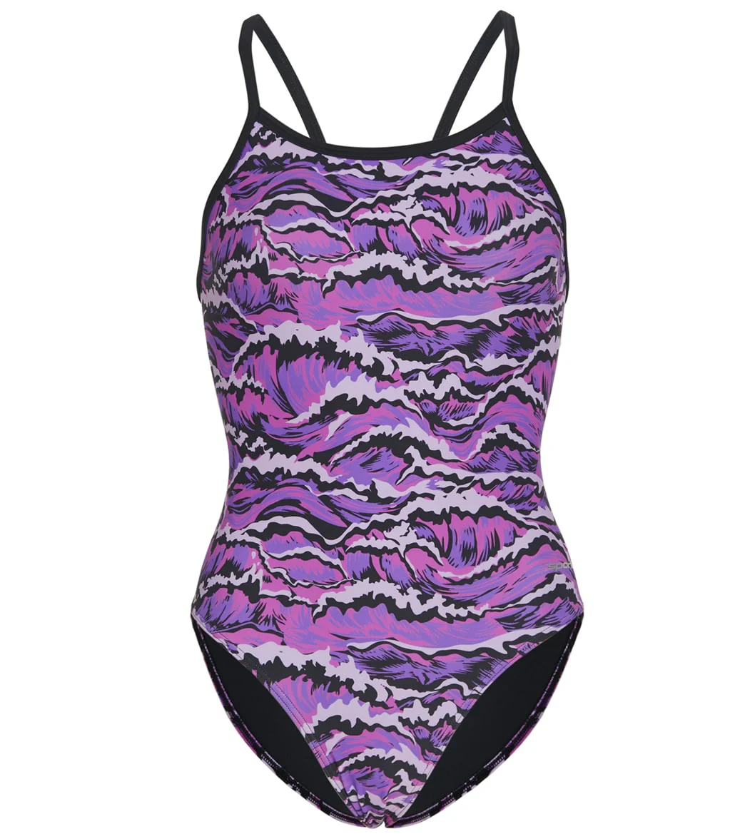 Sporti New Waves Thin Strap One Piece Swimsuit Youth (22-28) - Image 8