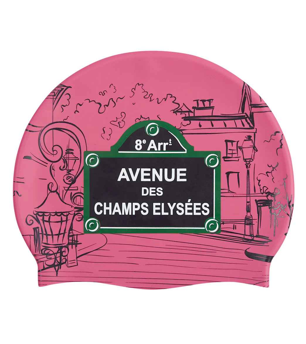 Sporti Paris Champs-Elysees Silicone Swim Cap - Image 7