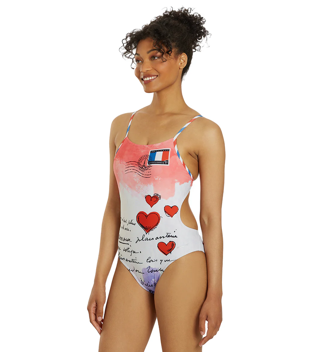 Sporti Paris Love Letters Micro Back One Piece Swimsuit (26-40) - Image 4
