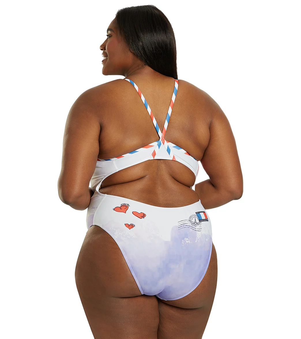 Sporti Paris Love Letters Thin Strap One Piece Swimsuit (22-44) - Image 10