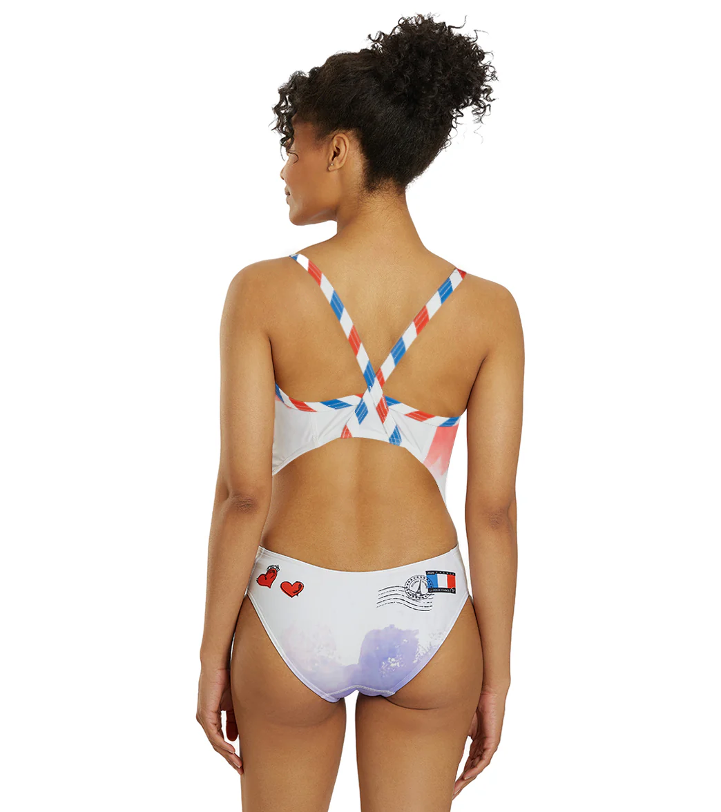 Sporti Paris Love Letters Thin Strap One Piece Swimsuit (22-44) - Image 8