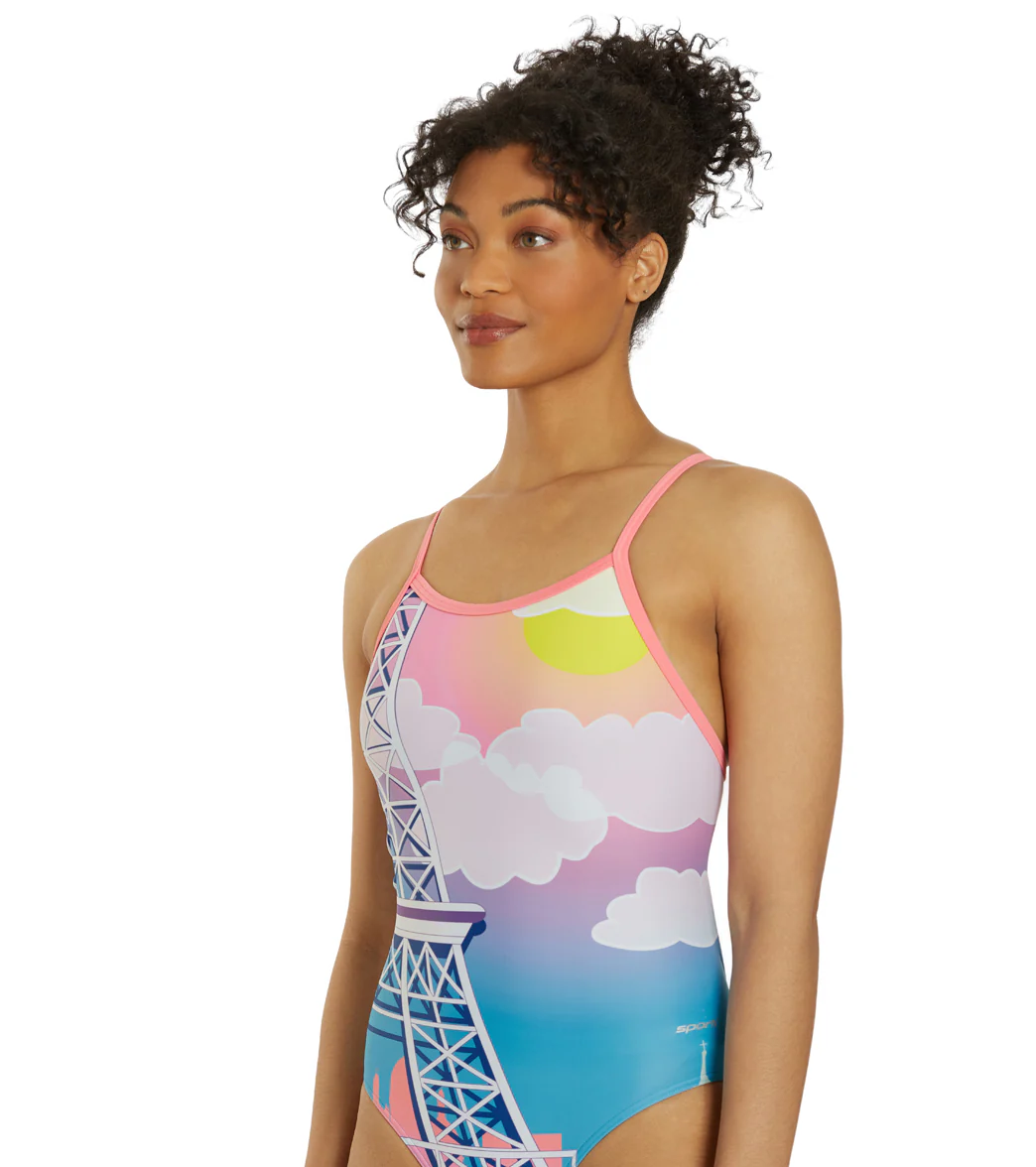 Sporti Paris Market Day Thin Strap One Piece Swimsuit (22-44) - Image 9