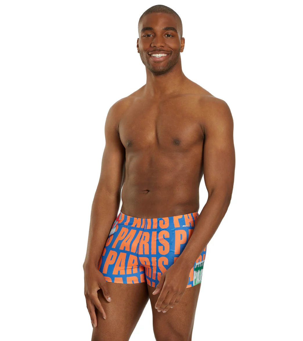 Sporti Paris Metro Pop Square Leg Swimsuit (26-40) - Image 4