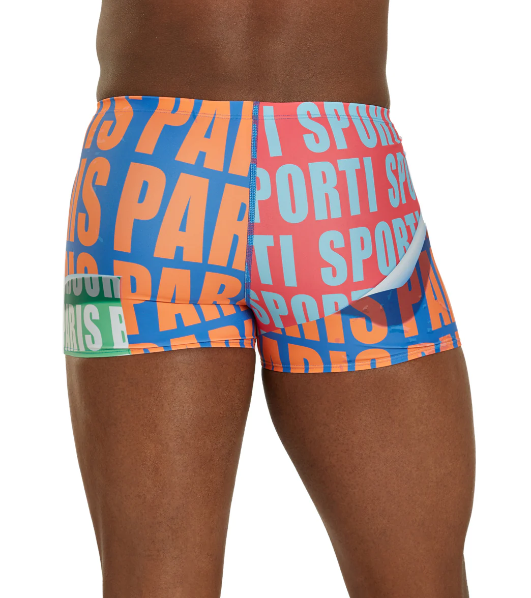 Sporti Paris Metro Pop Square Leg Swimsuit (26-40) - Image 5