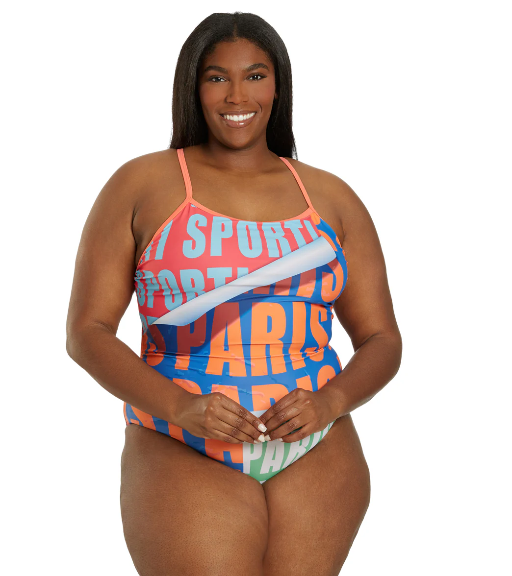 Sporti Paris Metro Pop Thin Strap One Piece Swimsuit (22-44) - Image 10