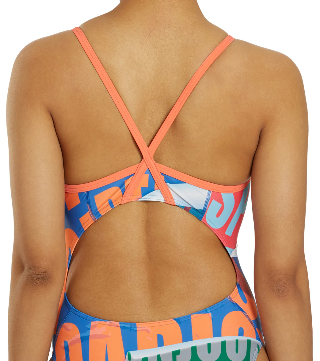 Sporti Paris Metro Pop Thin Strap One Piece Swimsuit (22-44) - Image 9
