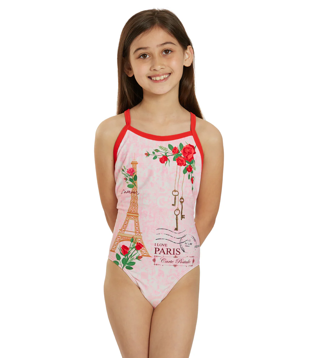 Sporti Paris Mon Amour Thin Strap One Piece Swimsuit (22-44) - Image 15