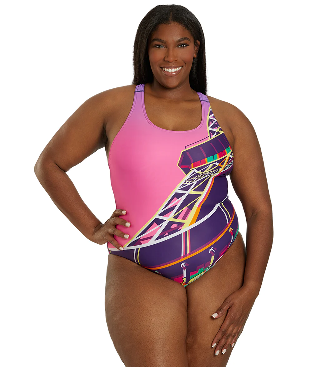 Sporti Paris Sunset Wide Strap One Piece Swimsuit (22-44) - Image 11