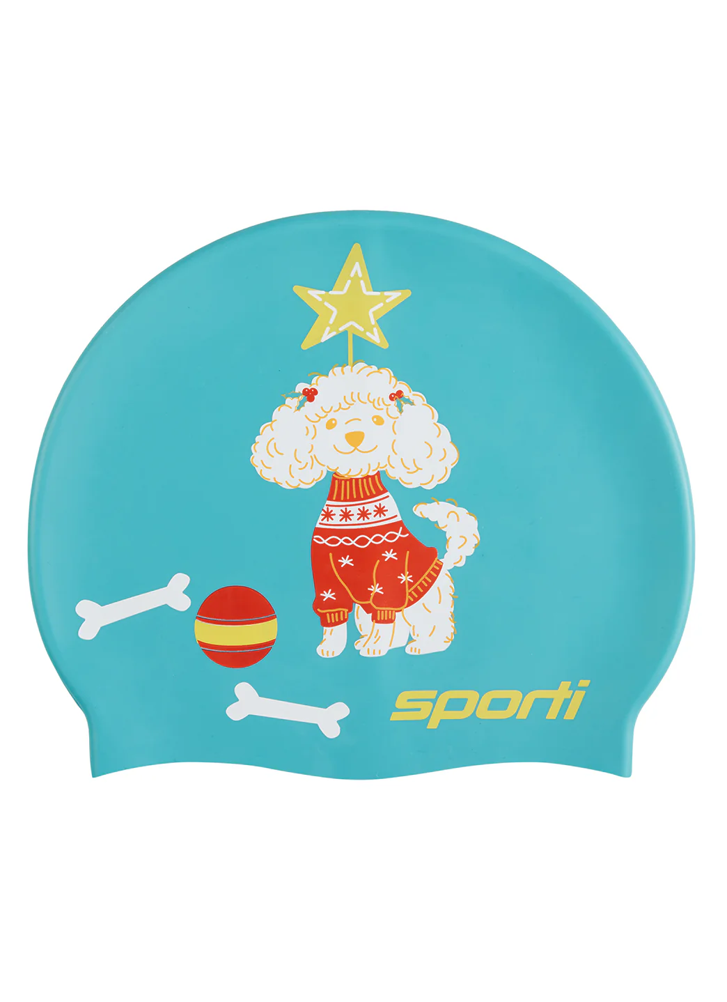 Sporti Pawliday Cheer Silicone Swim Cap Jr - Image 2