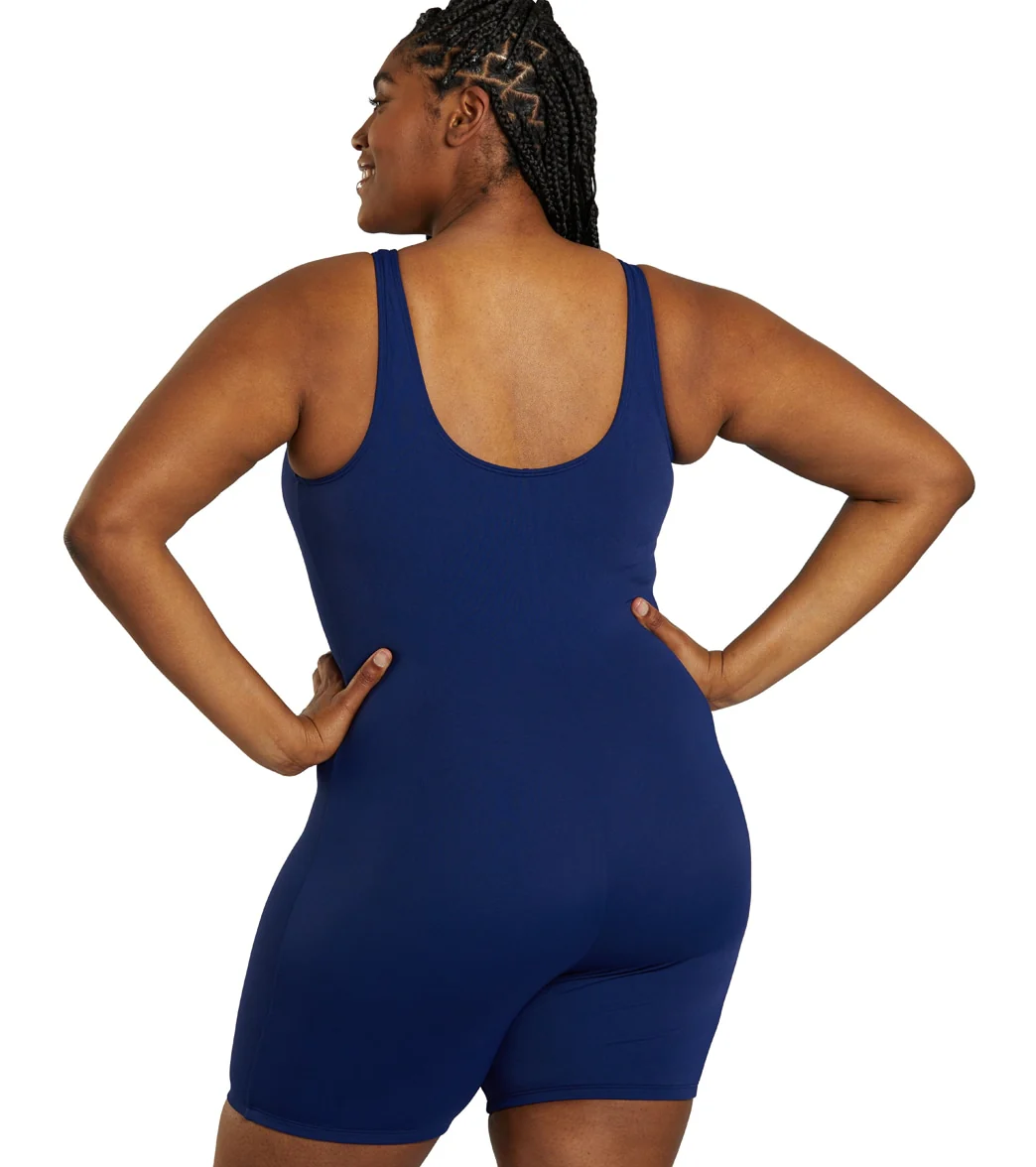 Sporti Plus Size HydroLast Chlorine Resistant Scoop Back Unitard One Piece Swimsuit - Image 11