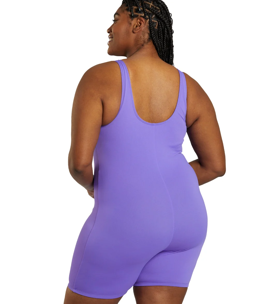 Sporti Plus Size HydroLast Chlorine Resistant Scoop Back Unitard One Piece Swimsuit - Image 17