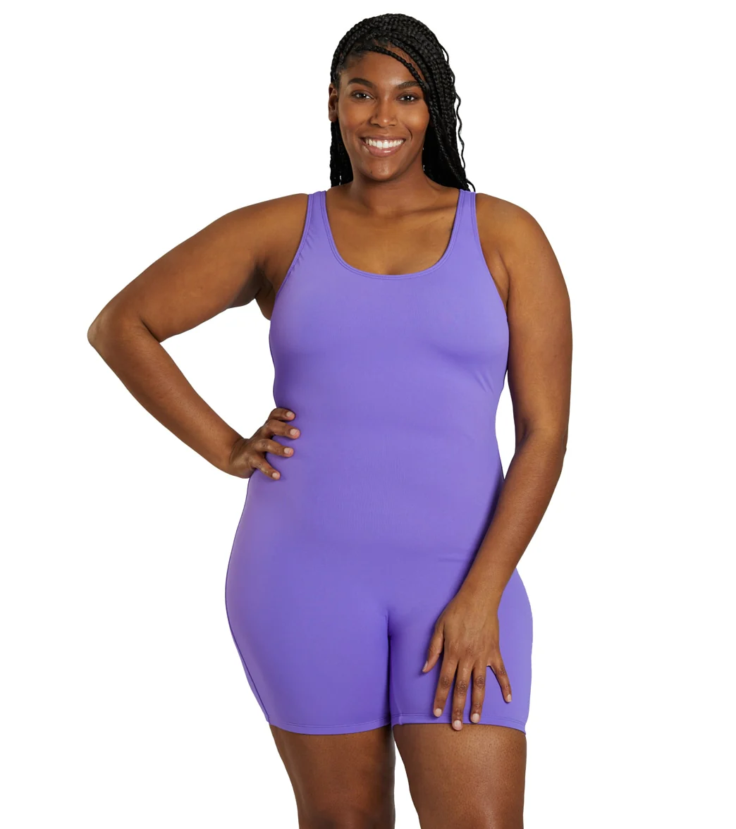 Sporti Plus Size HydroLast Chlorine Resistant Scoop Back Unitard One Piece Swimsuit - Image 18