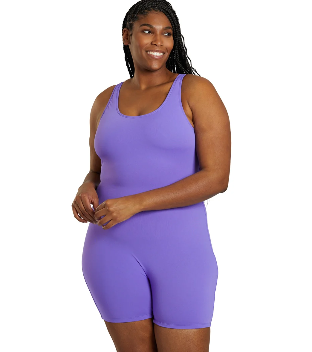 Sporti Plus Size HydroLast Chlorine Resistant Scoop Back Unitard One Piece Swimsuit - Image 20