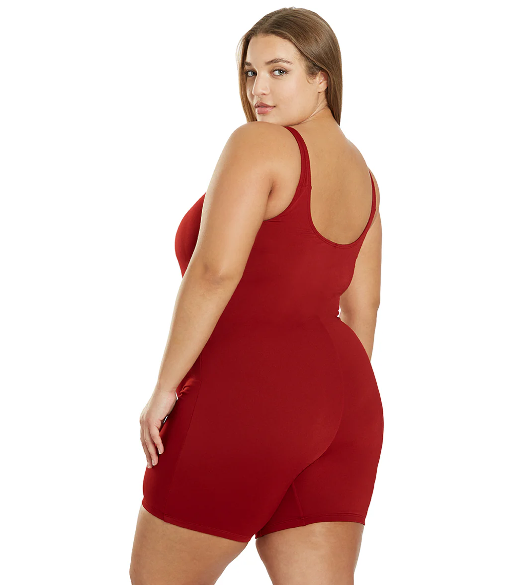 Sporti Plus Size HydroLast Chlorine Resistant Scoop Back Unitard One Piece Swimsuit - Image 23