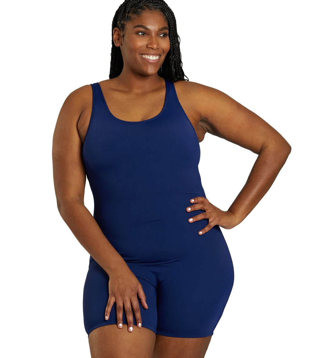 Sporti Plus Size HydroLast Chlorine Resistant Scoop Back Unitard One Piece Swimsuit - Image 8