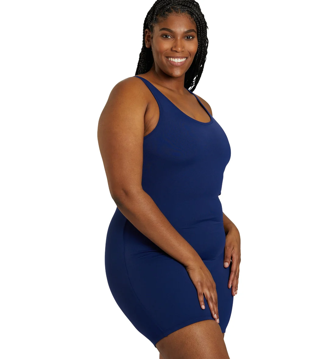 Sporti Plus Size HydroLast Chlorine Resistant Scoop Back Unitard One Piece Swimsuit - Image 9