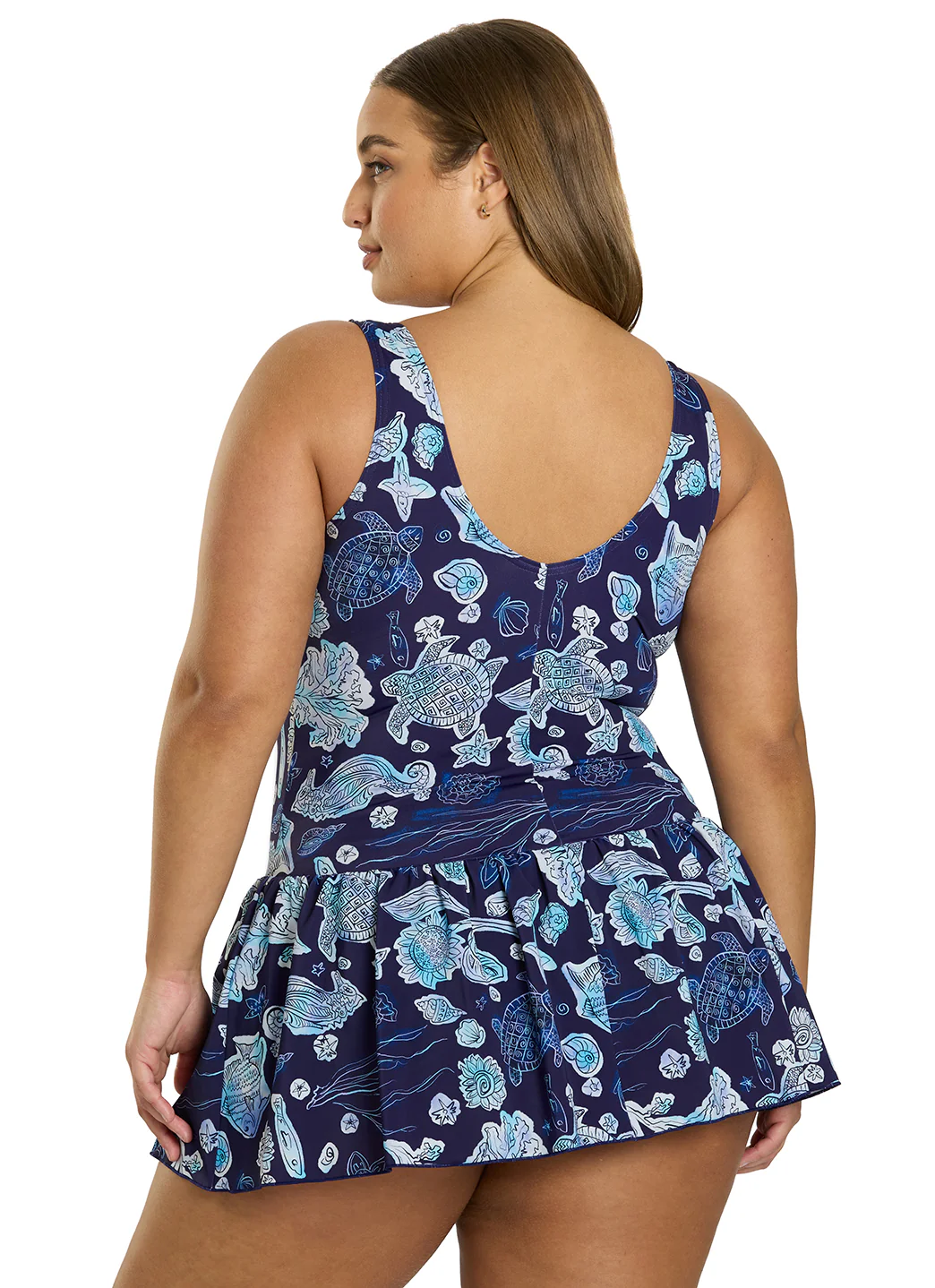 Sporti Plus Size Neptune's Reef Swim Dress - Image 5
